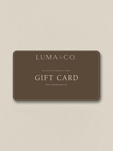 Redeemable at LUMAANDCO.COM - Delivers instantly to the email you choose at checkout